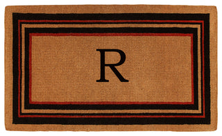 Esquire Monogram Doormat, Extra-Thick 3'x6', Letter R