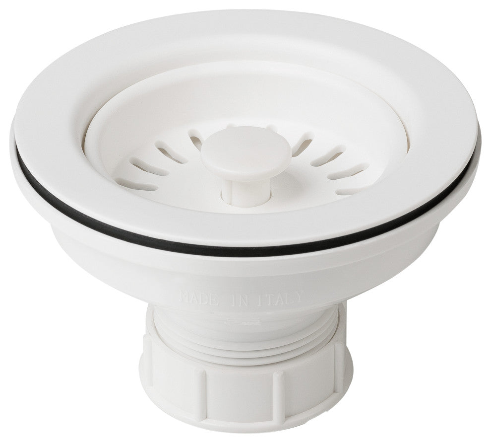 Kitchen Sink Strainer, White
