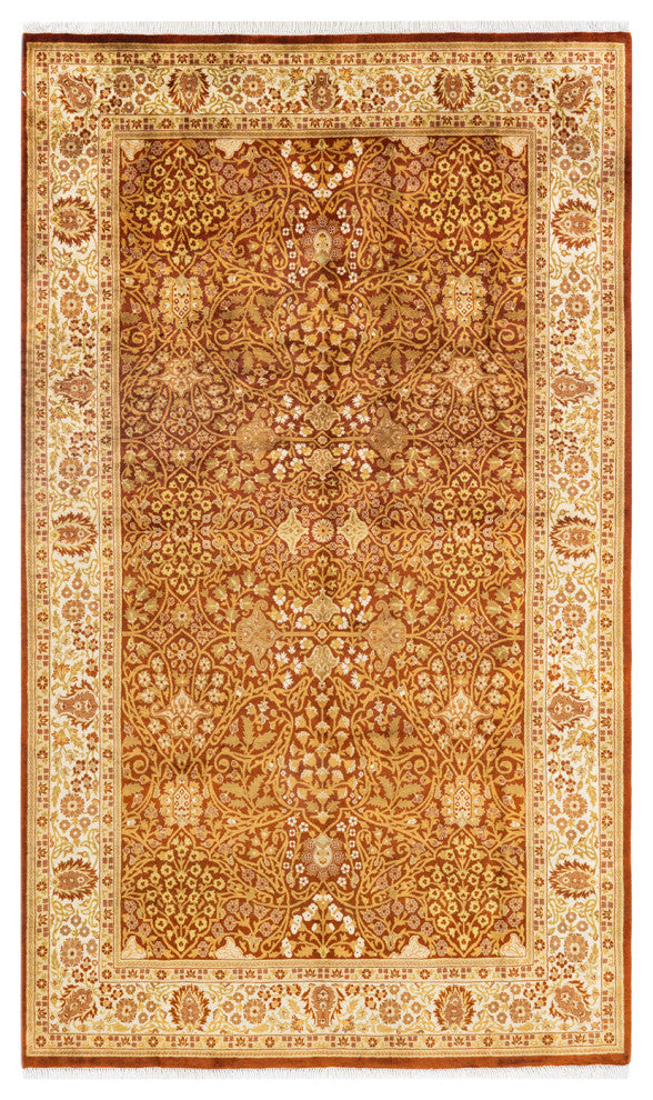 Mogul, One-of-a-Kind Hand-Knotted Area Rug Orange, 5' 3" x 8' 10"