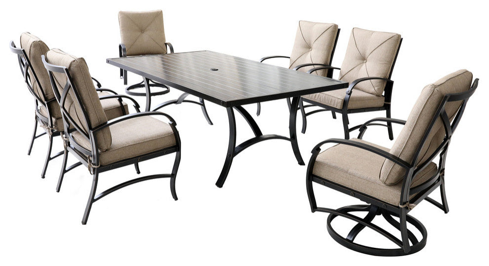Sinclair 7-PieceDining Set, 42x72" Rectangle Dining Table