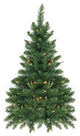 3'x26" Pre-Lit Buffalo Fir Artificial Christmas Wall or Door Tree