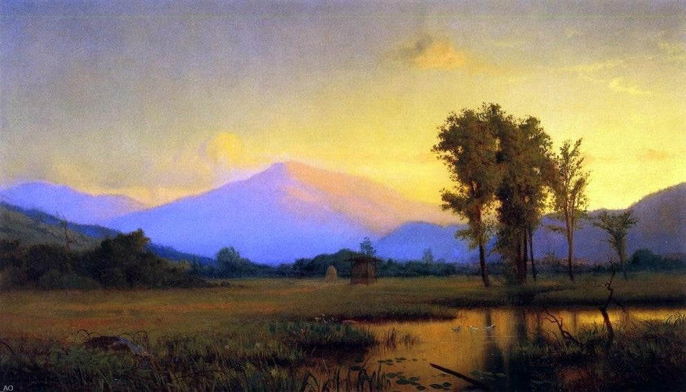Lemuel L Eldred Sunset Mt. Washington Wall Decal