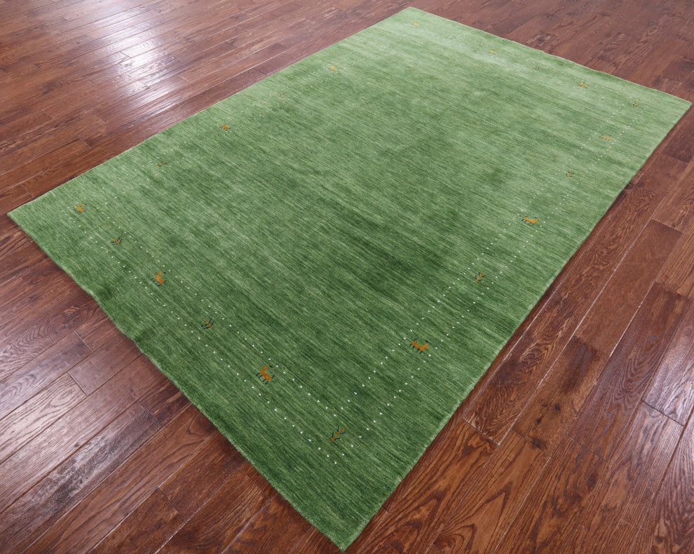Persian Gabbeh Hand-Knotted Wool Rug 6' 0" X 9' 0" - Q15071