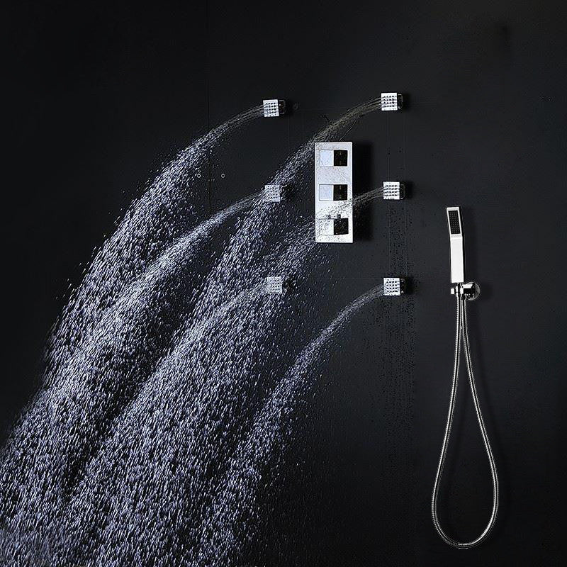 Fontana 2 Functions Rain and Mist Shower Head Set With Shower Body Sprays