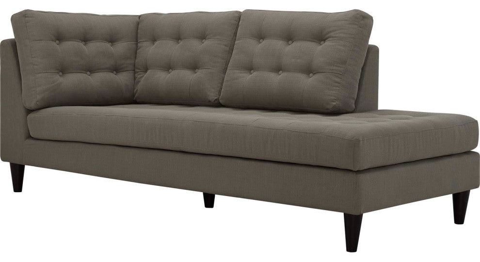 Granite Empress 2 Piece Upholstered Fabric Right Facing Bumper Sectional