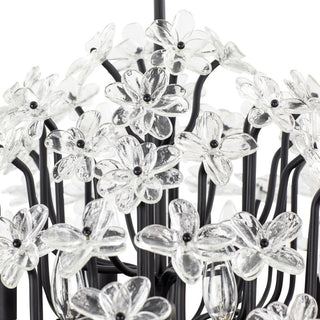 Wildflower 8-Lt Chandelier - Matte Black