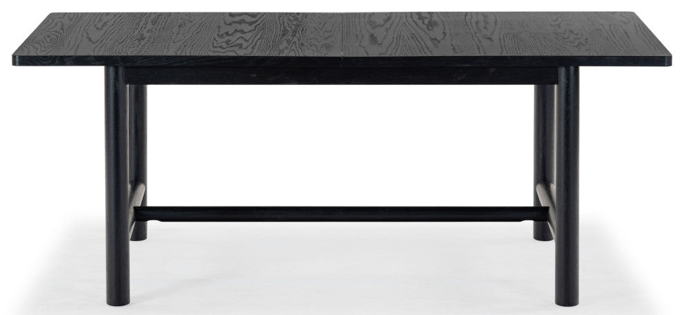 Safavieh Couture Jaylessa Wood Extendable Dining Table, Black