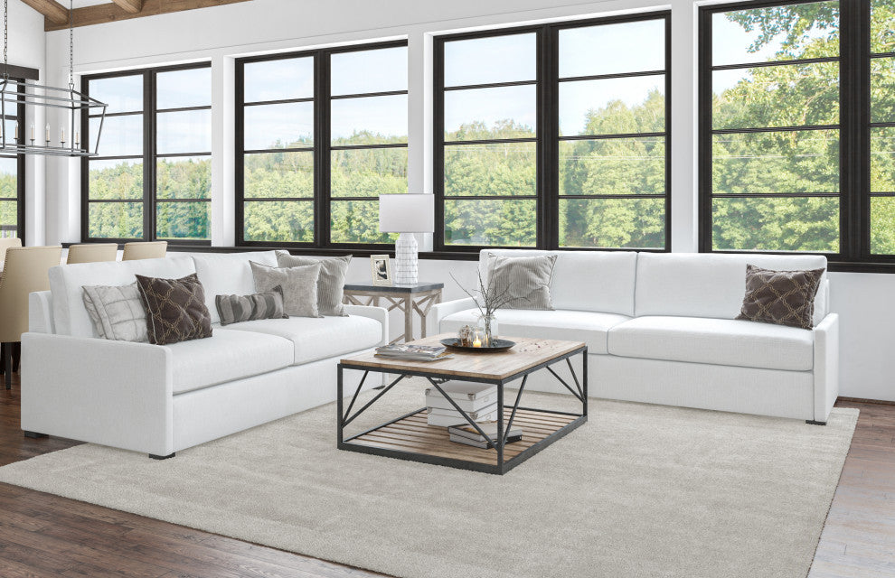 Nativa Interiors Kimpton 79" Sofa, Off White, Depth: Classic