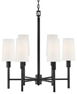 Hinkley Lighting 46455 Fenwick 6 Light 28"W Chandelier - Black