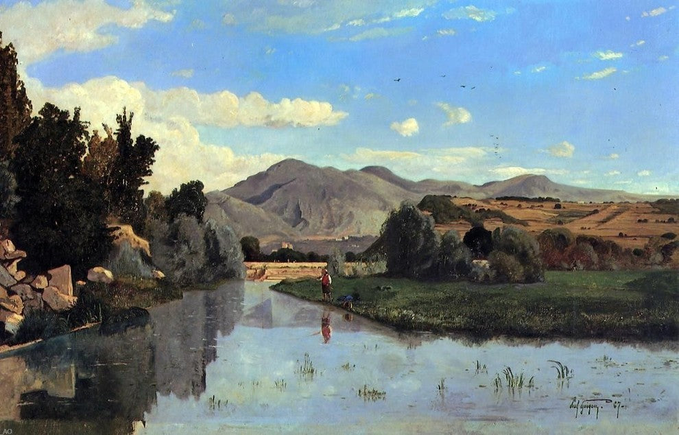 Paul-Camille Guigou The Aiguebrun River at Lourmarin Wall Decal