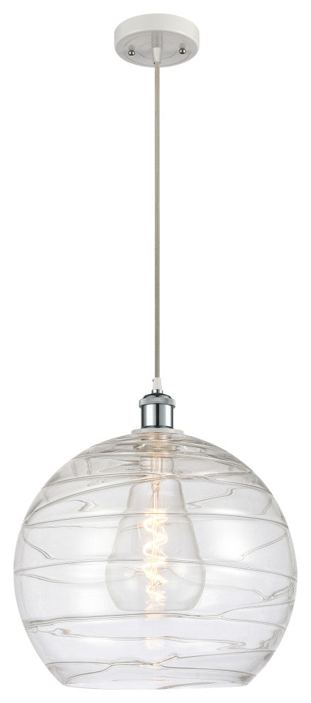 Innovations 516-1P-WPC-G1213-14 1-Light Pendant, White, Polished Chrome