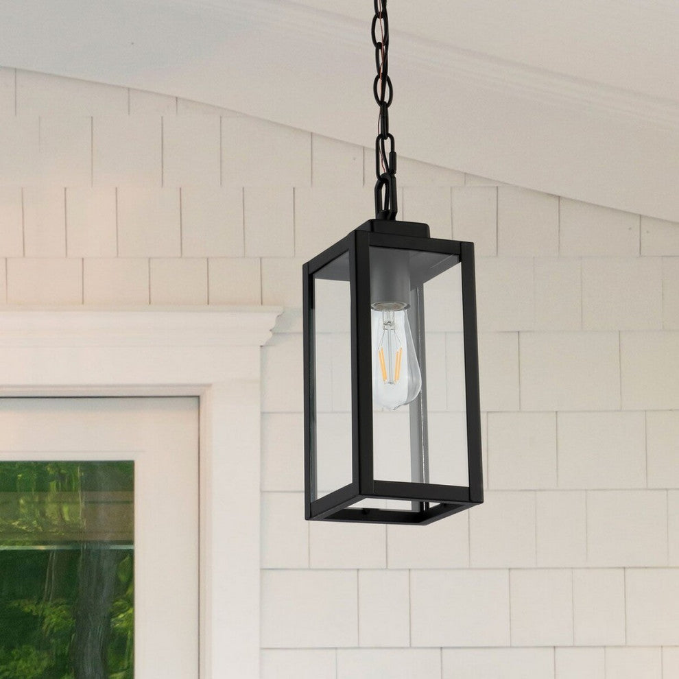 Safavieh Clemens Outdoor Pendant Matte Black