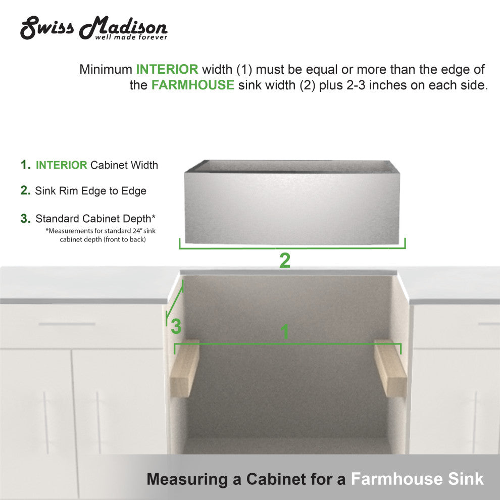 Plaisir 30"x21" Stainless Steel, Single Basin, Farmhouse Kitchen Sink With Apron