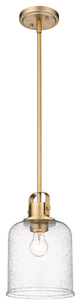 Zlite 340P8-HG 1-Light Pendant, Clear Seeded