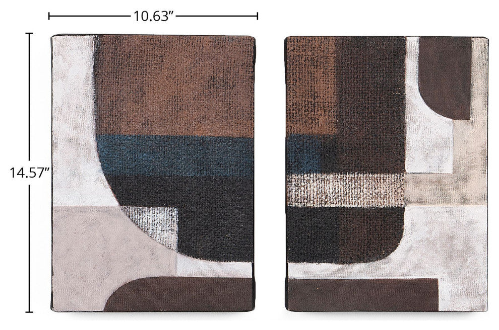 D-Bodhi Artwork - Devotion, Set of 2, Brown