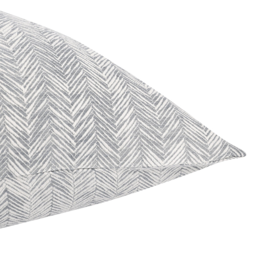 Lana 100% Cotton Embroidered Sham by Kosas Home, Gray, King Sham