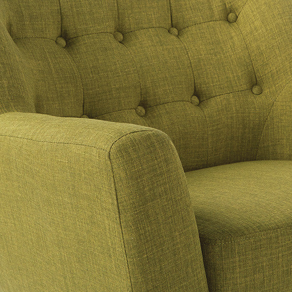 Mill Lane Chair With Coffee Legs, Green