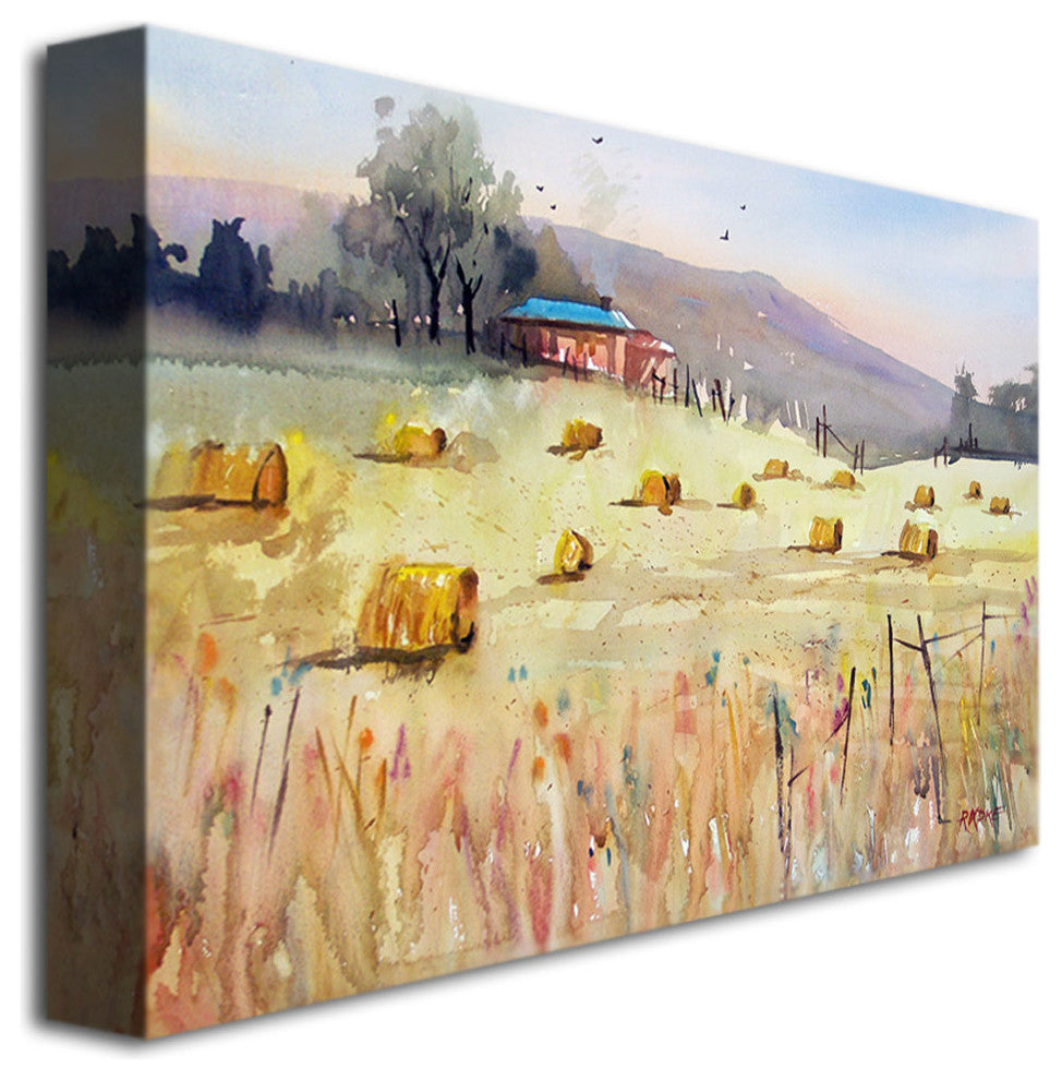 'Hay Bales' Canvas Art by Ryan Radke