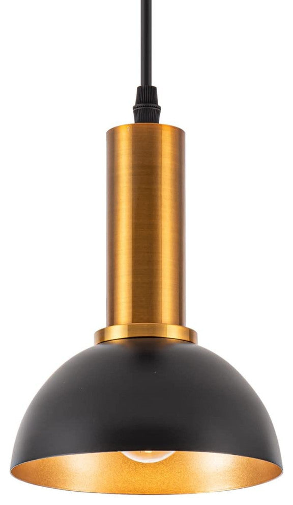 Vintage Industrial Pendant Light Black Gold Hanging Light
