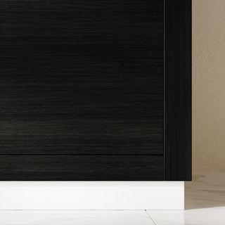 Boutique Bath Vanity, Black, 60", Single Sink, Freestanding