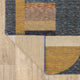 Sadie Deco Inspiration Geometric Gold/Blue Area Rug, Gold/Blue, 3'3"x5'2"