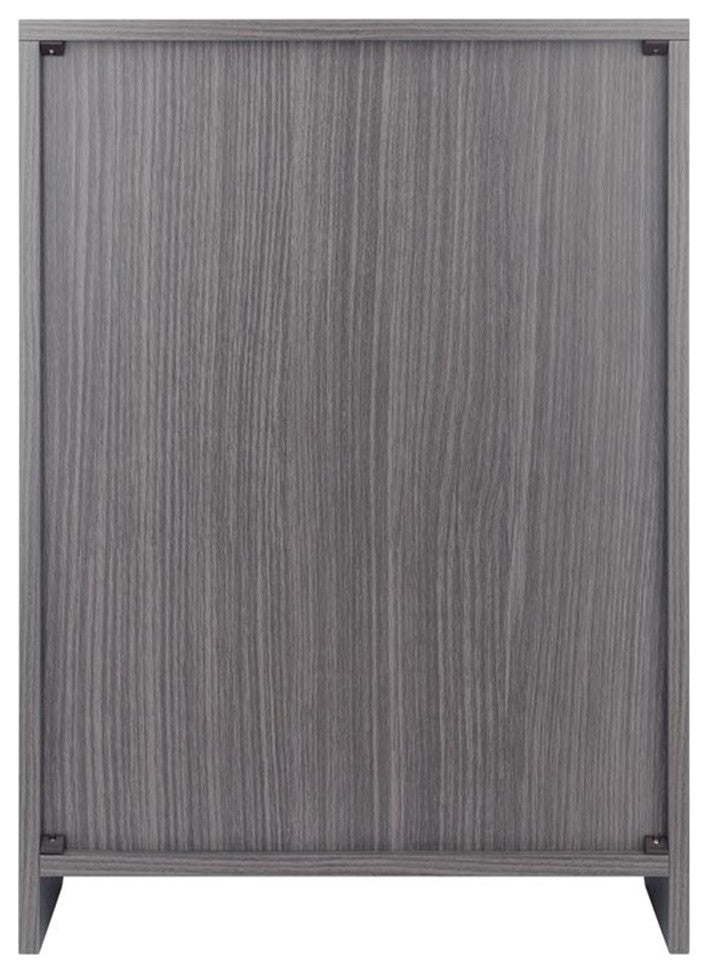 Nova Open Shelf Storage Cabinet, Charcoal