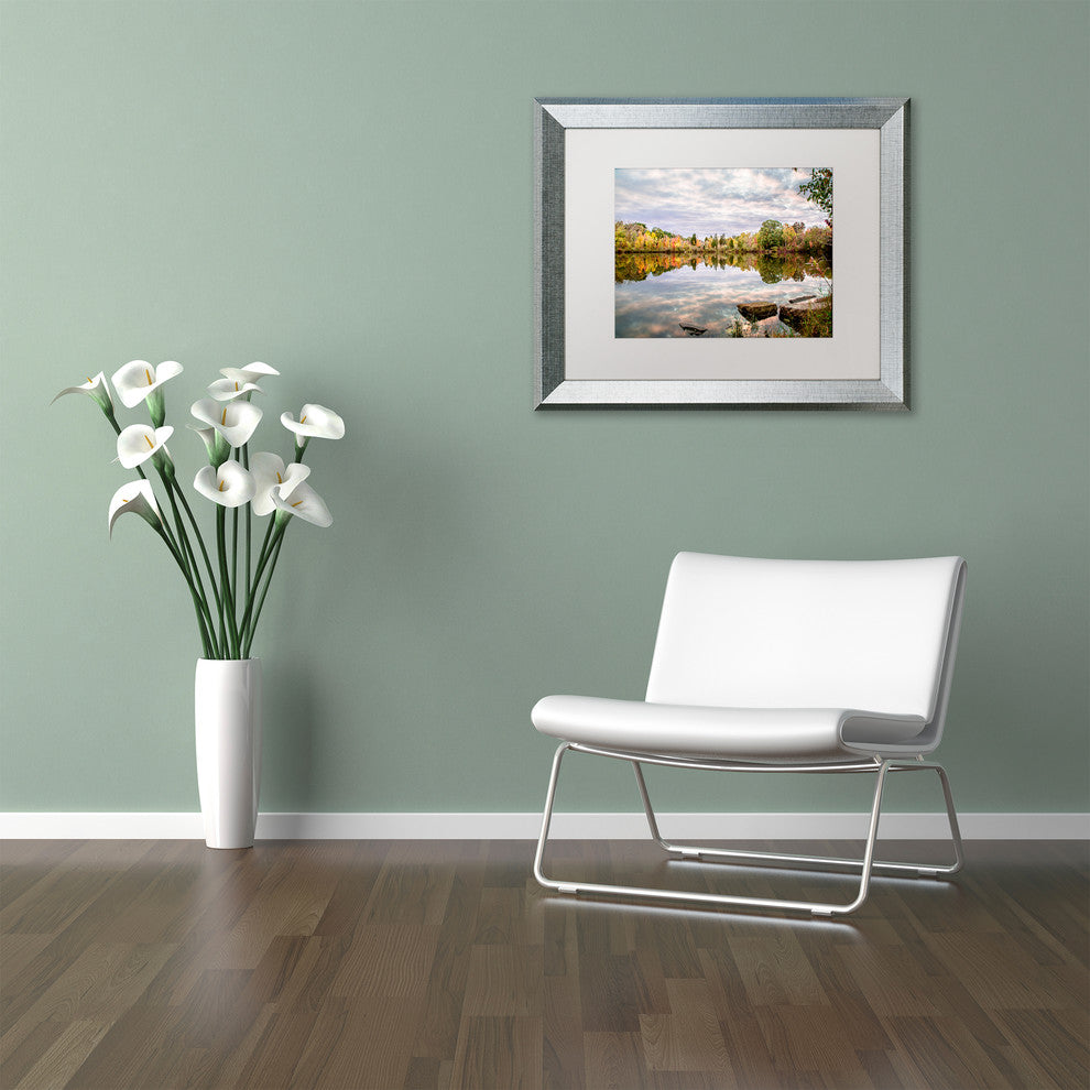Jason Shaffer 'Morgan Street 4', Silver Frame, White Mat, 20x16