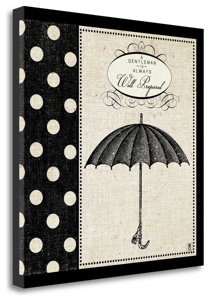 "Gentleman III" By Studio Mousseau, Giclee Print on Gallery Wrap Canvas