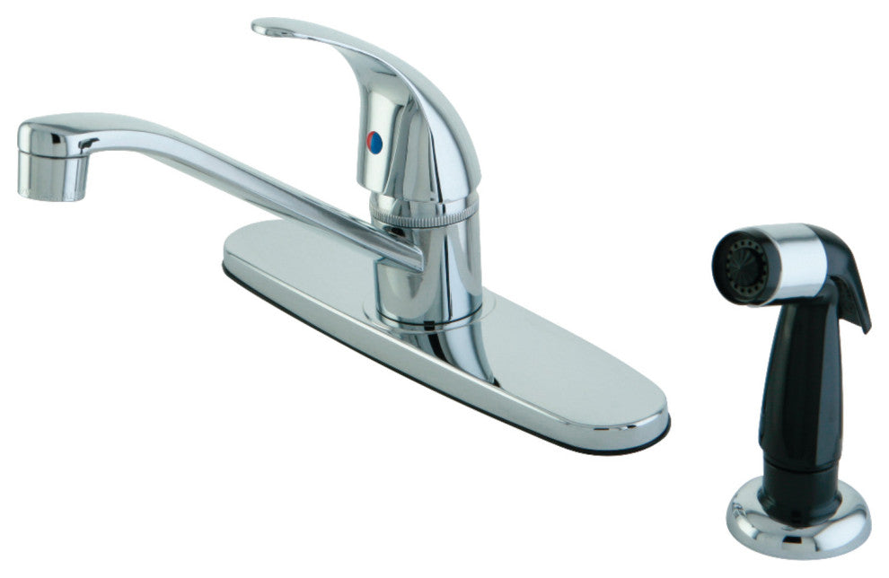 Kingston Brass Single-Handle Centerset Kitchen Faucet, Polished Chrome