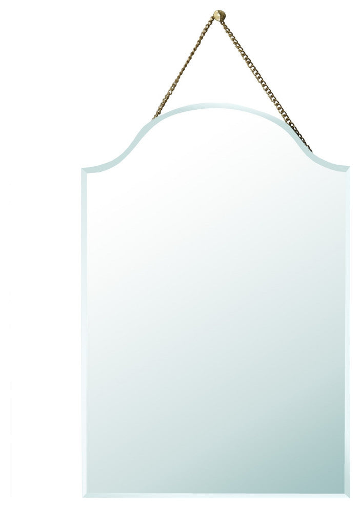 Arch Shaped Beveled Hanging Mirror