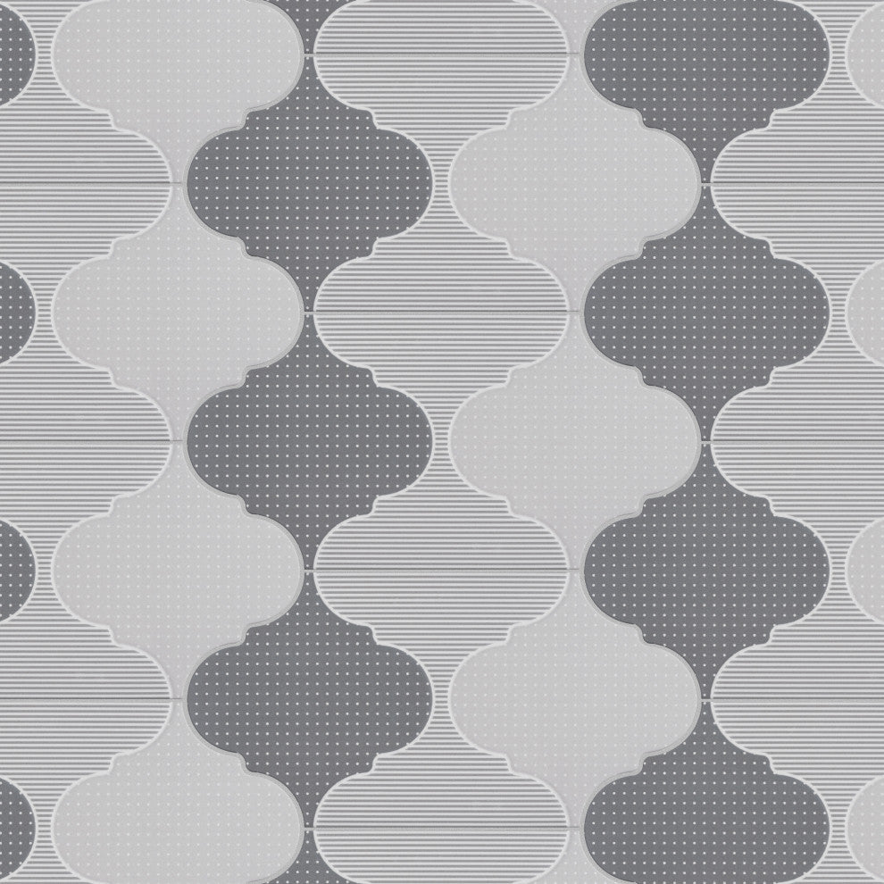 SomerTile Apreggio Rondo Provenzal 6-1/4" x 12-3/4" Floor and Wall Tile