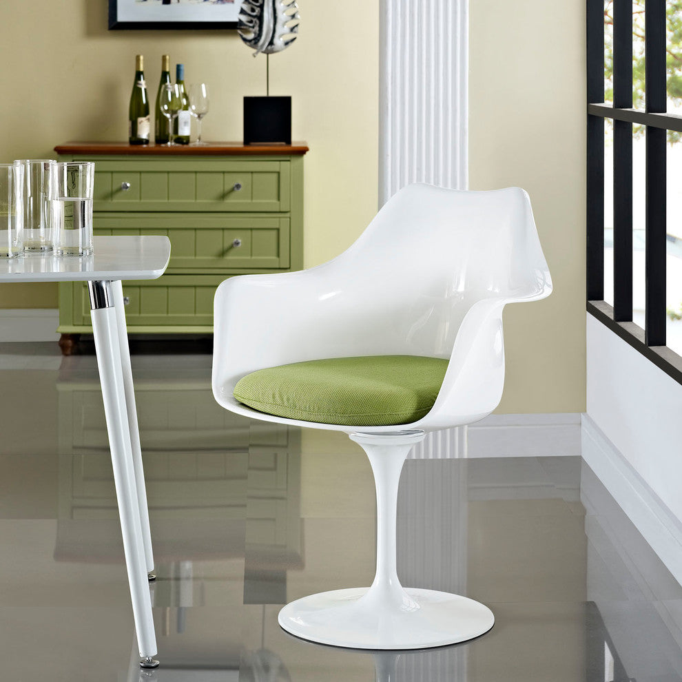 Modern Contemporary Kitchen Dining Armchair Green