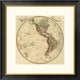 "Western Hemisphere, 1831" Framed Digital Print by Daniel Lizars, 26"x26"