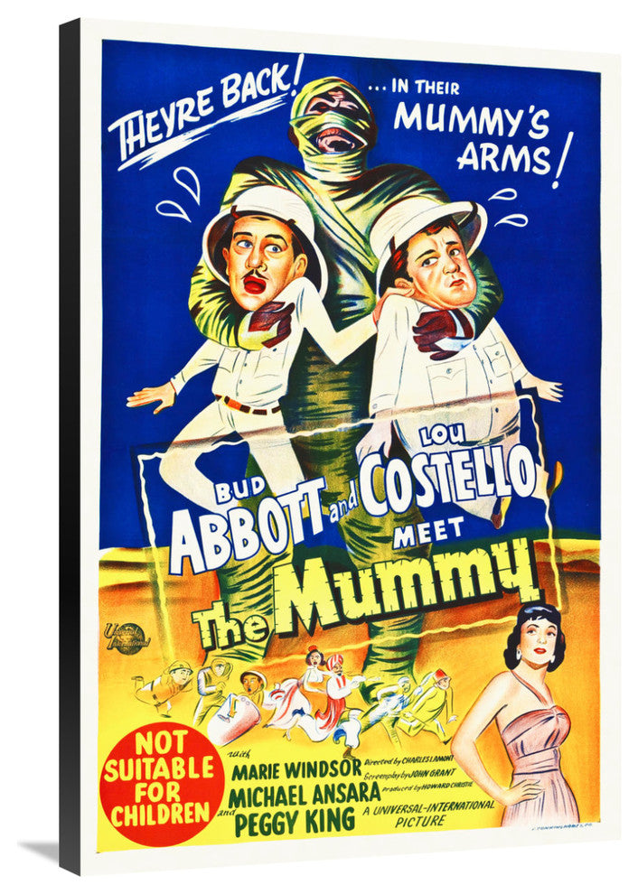 "Abbott & Costello - Meet The Mummy" Canvas by Hollywood Photo Archive, 24x36"