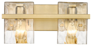Zlite 1938-2V-MGLD 2-Light Vanity, Clear