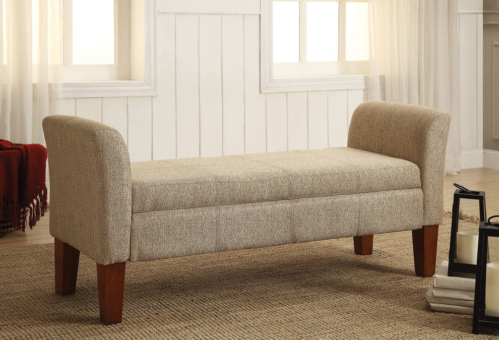 Coaster Storage Bench, Tan