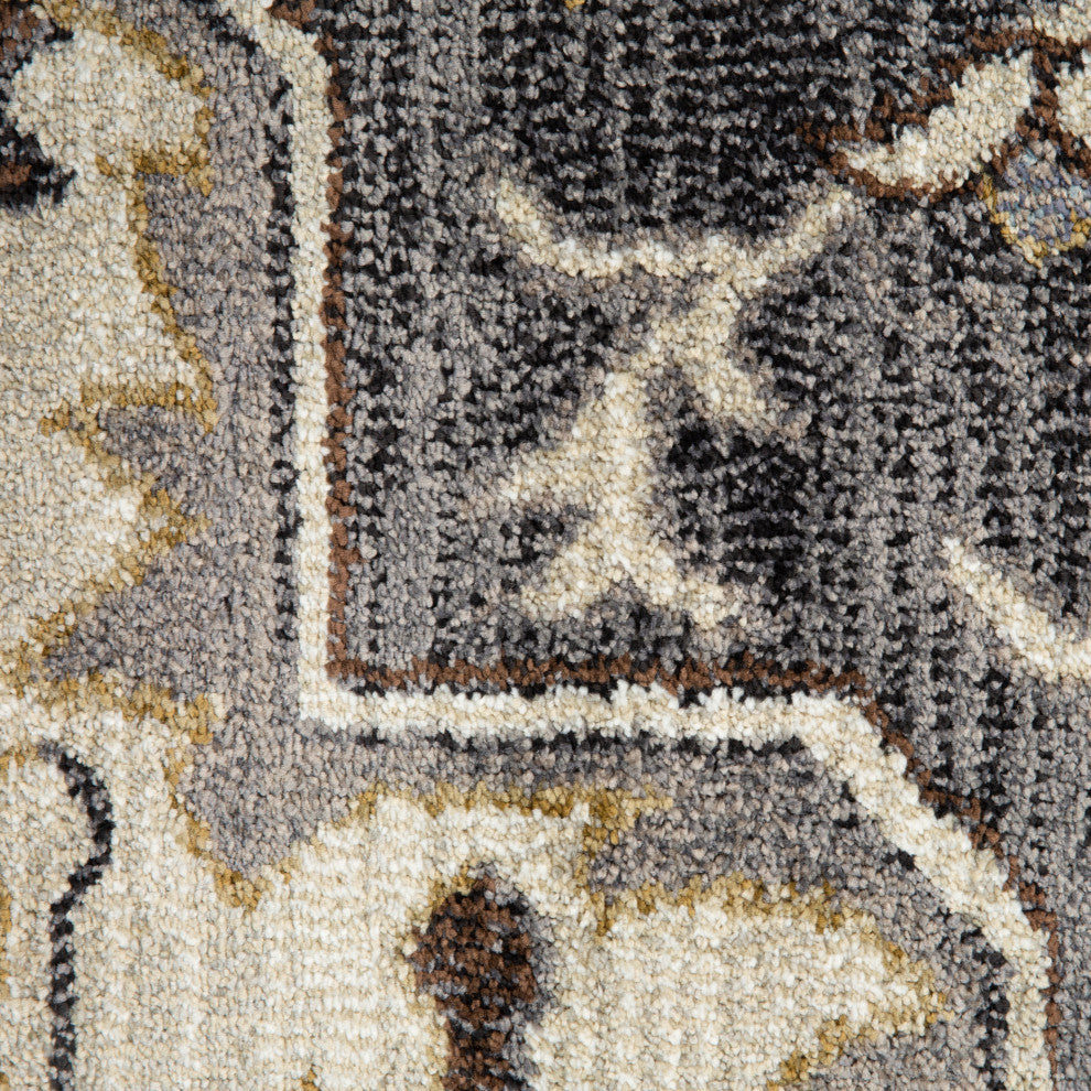 Jordan Eva Area Rug, Ivory, 9'2" x 12'2", Medallion