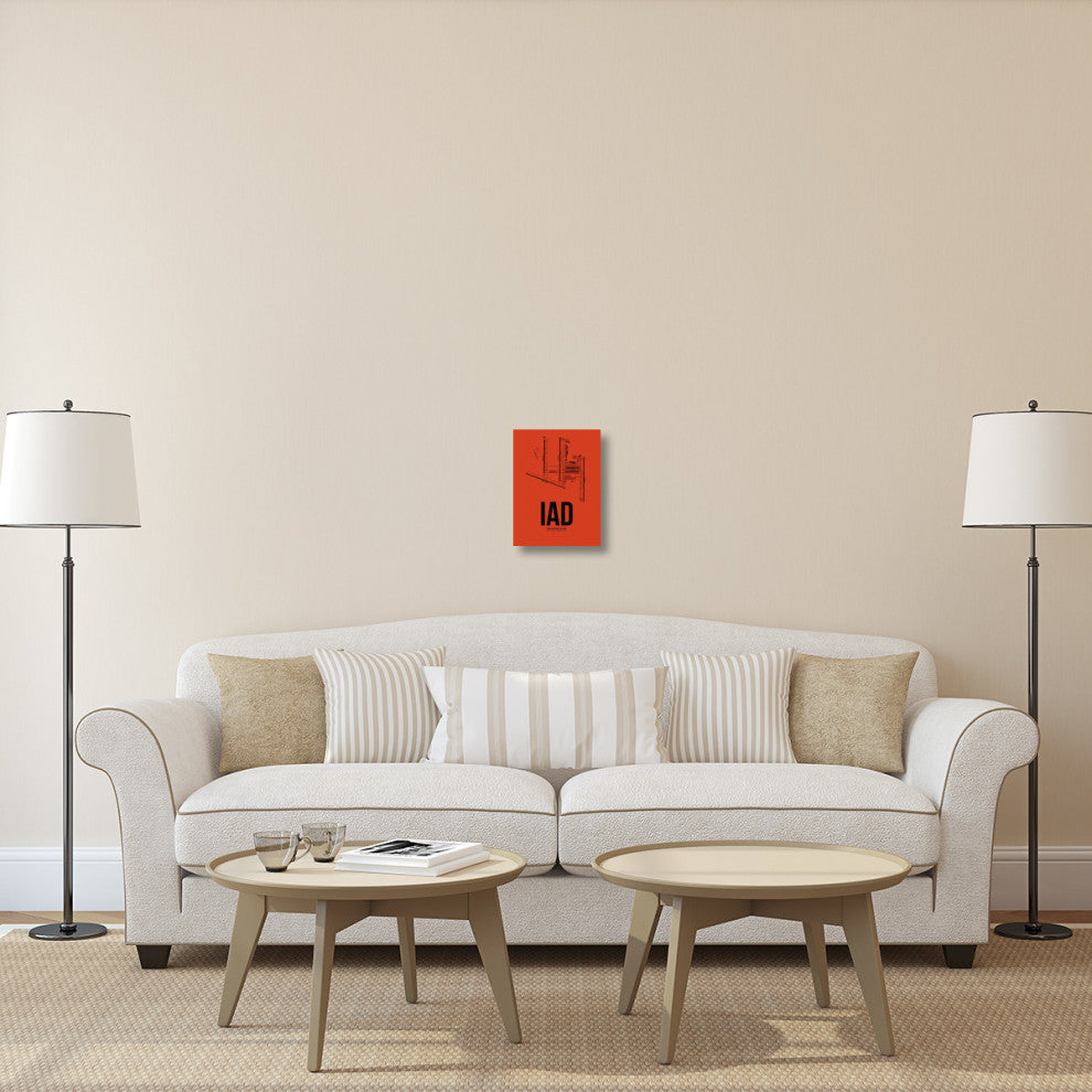 "IAD Washington Airport Orange" Fine Art Print