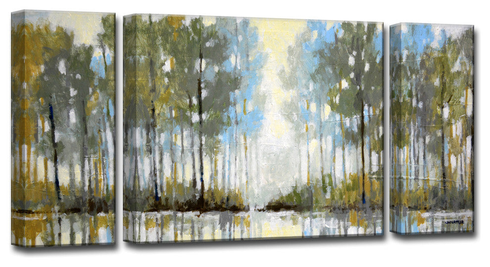 3 Piece Ready2HangArt 'Lakeside View III' by Norman Wyatt