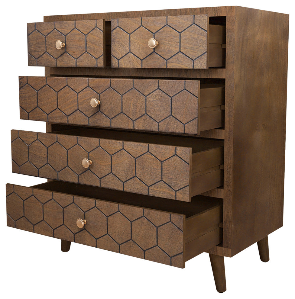 Accent Storage Cabinet Chest, 5 Drawers