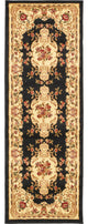 Unique Loom Black Charles Versailles 2' 2 x 6' 0 Runner Rug