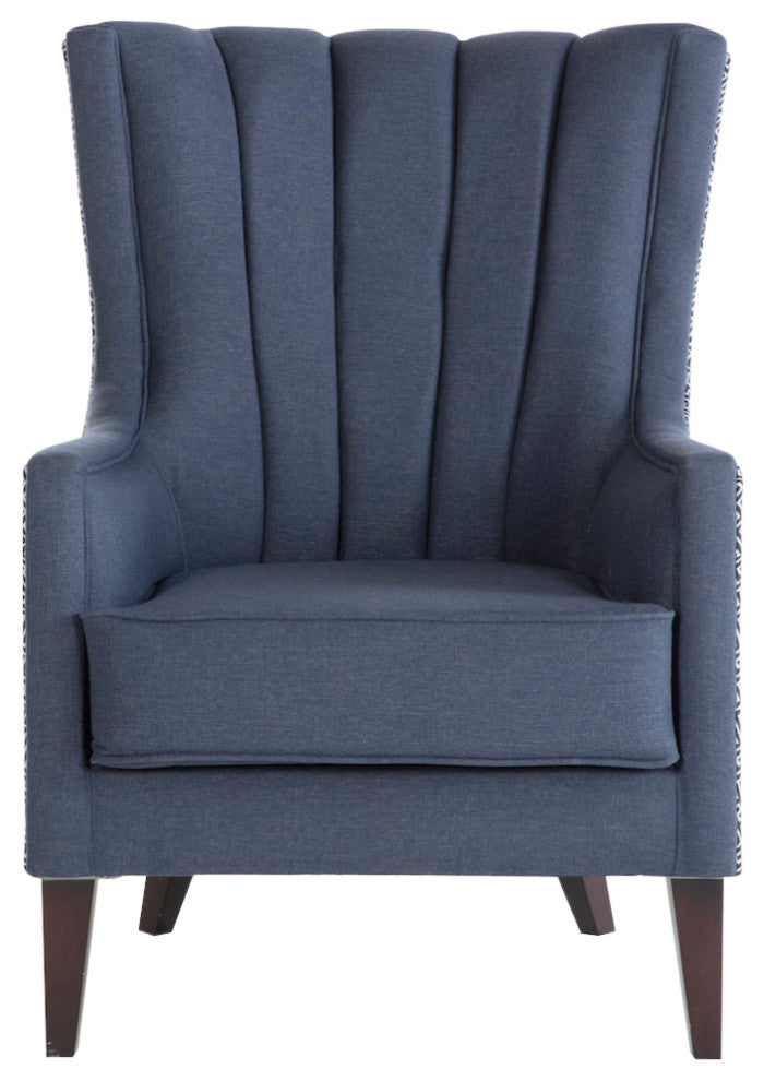 Palmer Accent Armchair, Corvet Navy
