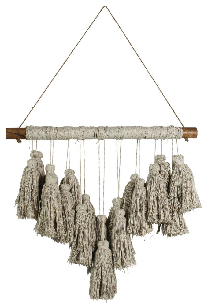 Beige Tassel Bohemian Wall Hanging