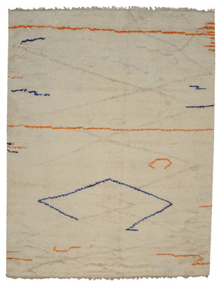 Beige Traditional Geometric Modern Moroccan Area Rug