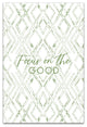 Focus on the Good White and Green 20x30 Canvas Wall Art