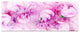 Pink White Fractal Glass Texture, Abstract Canvas Art Print, 83"x32", 7 Panels