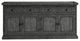 80" Rustic Sideboard Buffet, Iron Ore