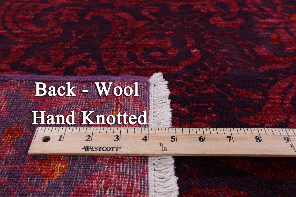 9' 0" X 11' 9" William Morris Hand-Knotted Wool Rug Q4554