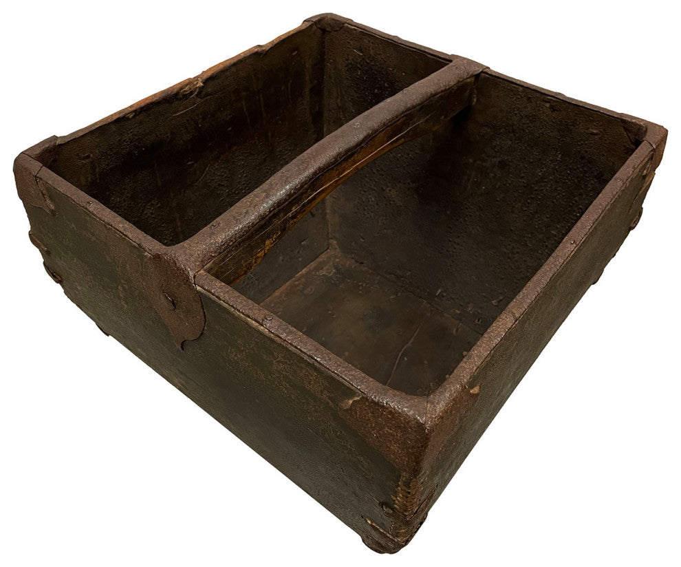 Consigned Antique Chinese Official Wooden Rice Grain Bucket