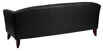 Contemporary Design Black Leather Sofa
